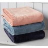 Walton & Co Walton & Co Cashmere Touch Throw Slate Blue
