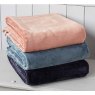 Waltons & Co Cashmere Touch Throw Slate Blue