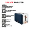 Tower Tower Cavaletto 2 Slice Toaster Blue