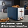 Tower Tower Cavaletto 2 Slice Toaster Blue