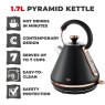 Tower Tower Cavaletto Pyramid Kettle 1.7L Black