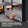 Tower Tower Cavaletto 2 Slice Toaster Black