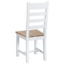 Aldiss Own Tenby Ladder Back Chair Wooden Off White