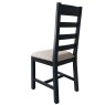 Aldiss Own Heritage Blue Slatted Dining Chair in Natural Check
