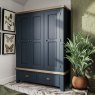 Aldiss Own Heritage Blue 3 Door Wardrobe