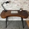 San Francisco SMART Desk in walnut top view