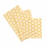 Kitchen Pantry Pack of 3 White Honeycomb Beeswax Wraps