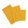 Kitchen Pantry Pack of 3 Yellow Honeycomb Beeswax Wraps