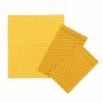 Captivate Kitchen Pantry Pack of 3 Yellow Honeycomb Beeswax Wraps