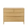 Ercol Rimini 4 Drawer Low Wide Chest