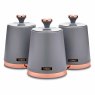 Tower Cavaletto Set of 3 cannisters Grey