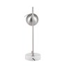 Pacific Lighting Feliciani Brush Silver Metal and White Marble Task Lamp
