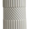 Pacific Lighting Meribel Grey Geo Textured Tall Ceramic Table Lamp