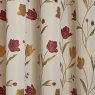 Curtina Juliette Natural Red Lined Curtains pattern