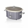 Swan Retro 3.5L Slow Cooker Grey