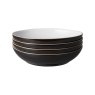 Denby Elements Black 4 Piece Pasta Bowl Set