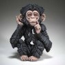 Edge Edge Sculptures - Baby Chimpanzee 'Hear No Evil'