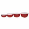 KitchenAid set of four Prep Bowls Red