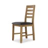Fenwick Victoria Pair of Dining Chairs in PU Brown