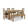 Fenwick Extending Dining Table and 4 Chairs & Bench