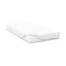 Belledorm White Brushed Cotton Sheet on white background