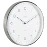 Acctim Madison Brushed Steel Clock angle