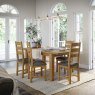 Burlington 1.2m Extending Table And 6 Chairs lifestyle image of the table and chairs