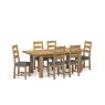 Burlington 1.5m Extending Table And 6 Chairs image of the table and chairs on a white background