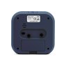 Acctim Carter Suede Blue Alarm Clock Back