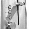 Daewoo Kensington Silver 2 Slice Toaster controls