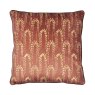 Wisteria Printed Velvet Cushion Sienna