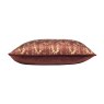 Wisteria Printed Velvet Cushion Sienna Side View