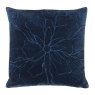 Angeles Floral Velvet Cushion Navy