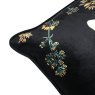 Midnight Garden Bee Cushion Black Corner Detail