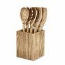 Barbary & Oak Hoxton 5 Piece Utensil Set with Holder