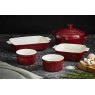Barbary & Oak Foundry Ceramic Red Oven to Tableware Set Lifestyle