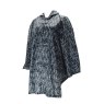 Eco Chic Eco Chic Black Feather Adult Poncho
