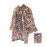 Eco Chic Eco Chic Peonies Adult Poncho