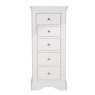 Aldiss Own Mabel Bone 5 Drawer Tall Chest