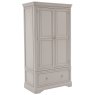 Mabel 2 Door 1 Drawer wardrobe in Bone