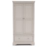 Mabel 2 Door 1 Drawer wardrobe in Bone