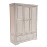 Mabel 3 Door 2 Drawer wardrobe in Bone