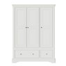 Aldiss Own Mabel Bone 3 Door 2 Drawer Wardrobe