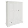 Aldiss Own Mabel Bone 3 Door 2 Drawer Wardrobe