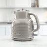 Daewoo Sienna 1.7L 3KW Jug Kettle in Taupe on kitchen worktop