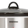 Daewoo 6.5L Stainless Steel Slow Cooker lid