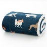 Dog Club Printed Fleece on white