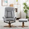 GFA Hawaii Swivel chair and stool in Lille Cloud