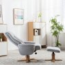 GFA Hawaii Swivel chair and stool in Lille Cloud