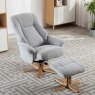 Global Furniture Alliance Hawaii Swivel chair and stool in Lille Cloud